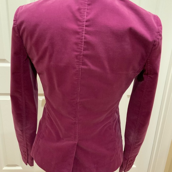Theory Fuchsia Corduroy Blazer - Picture 3 of 6